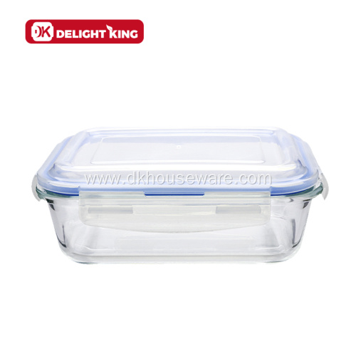 Heat Resistant Borosilicate Glass Food Container with Lid